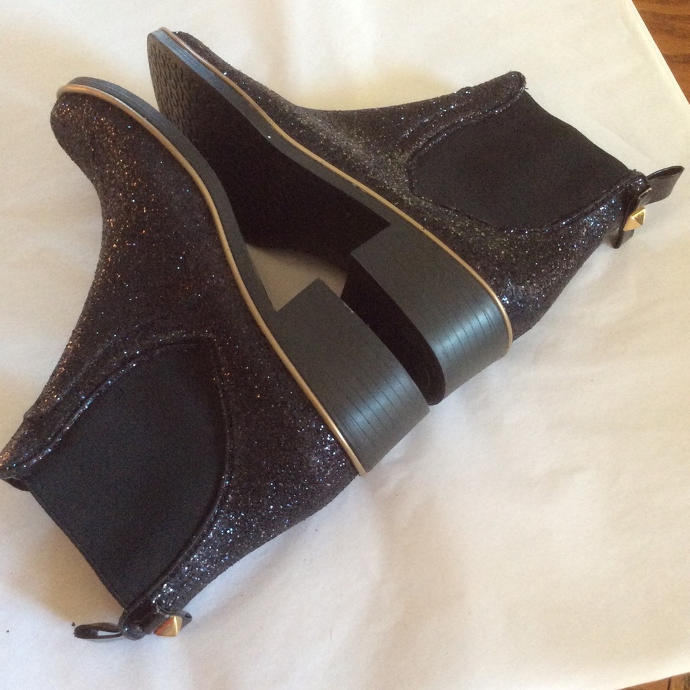 Kate Spade Glitter Sparkly Chelsea Ankle Booties - Picture 5 of 11